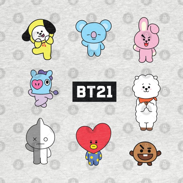 BT21 (all members) by luluartAneesha